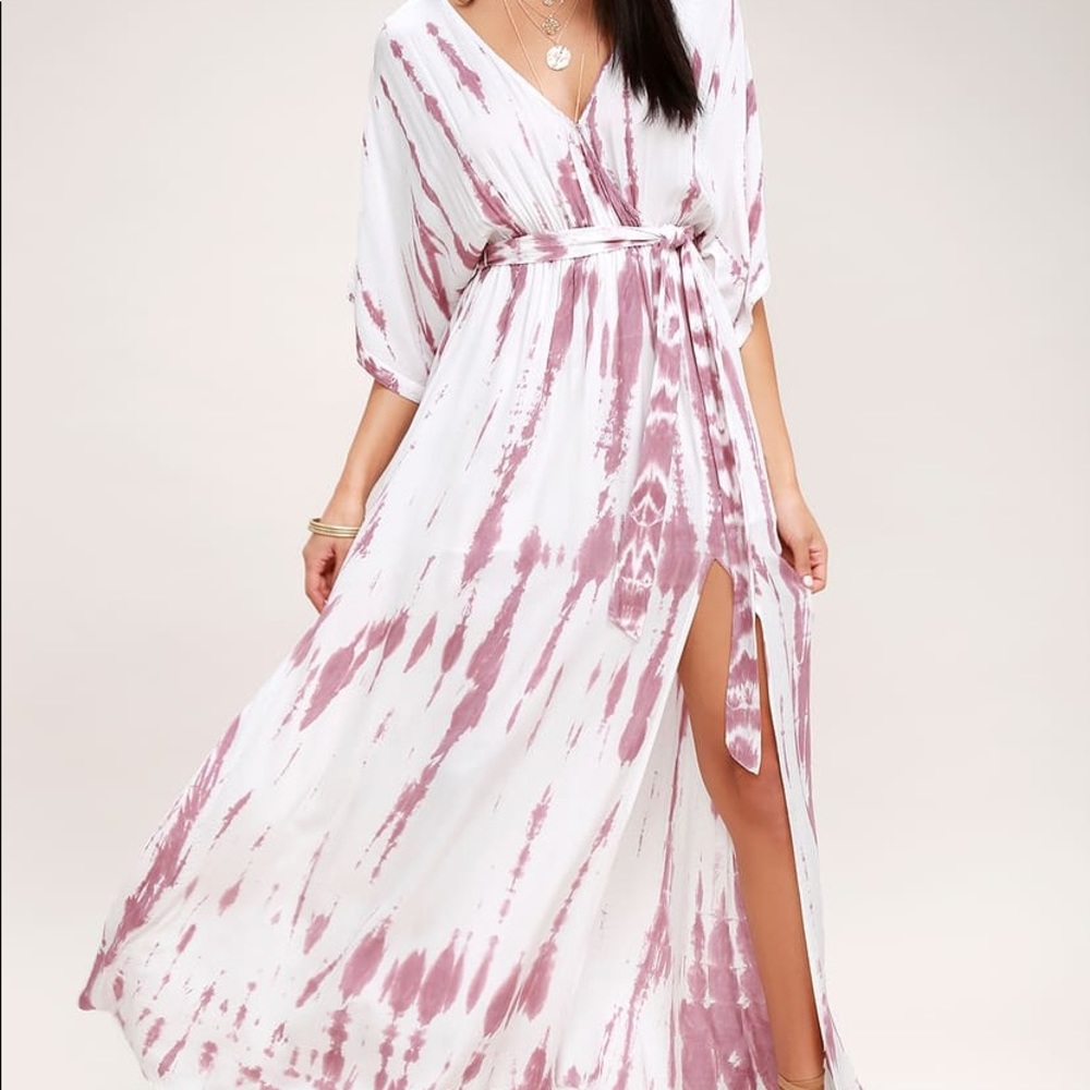 Lulus “Sunday Morning” Tie Dye Maxi Dress